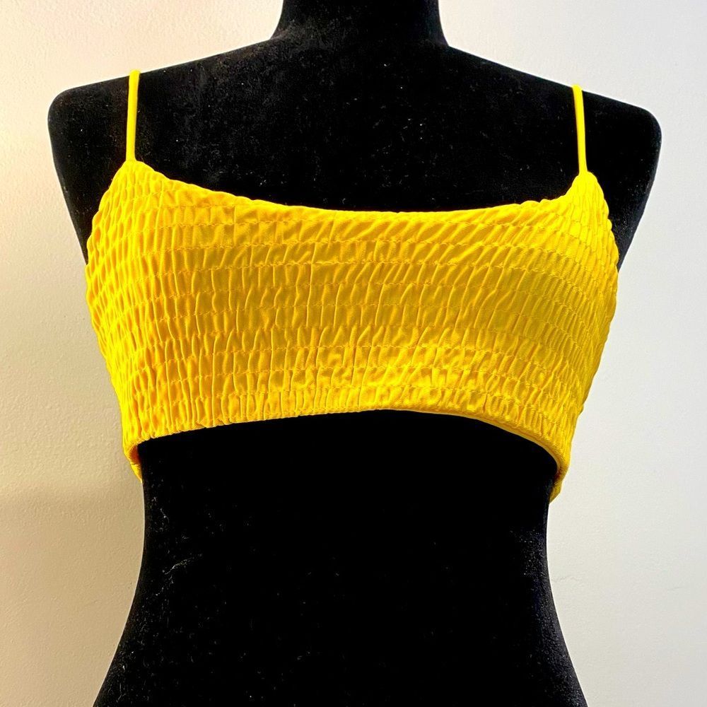Stretchy Yellow Bikini Top - Picture 4 of 5